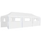 Pop-Up Partyzelt Faltbar mit 8 Seitenwänden 3x9 m Weiß Pop-Up Partyzelt Faltbar mit 8 Seitenwänden 3x9 m Weiß