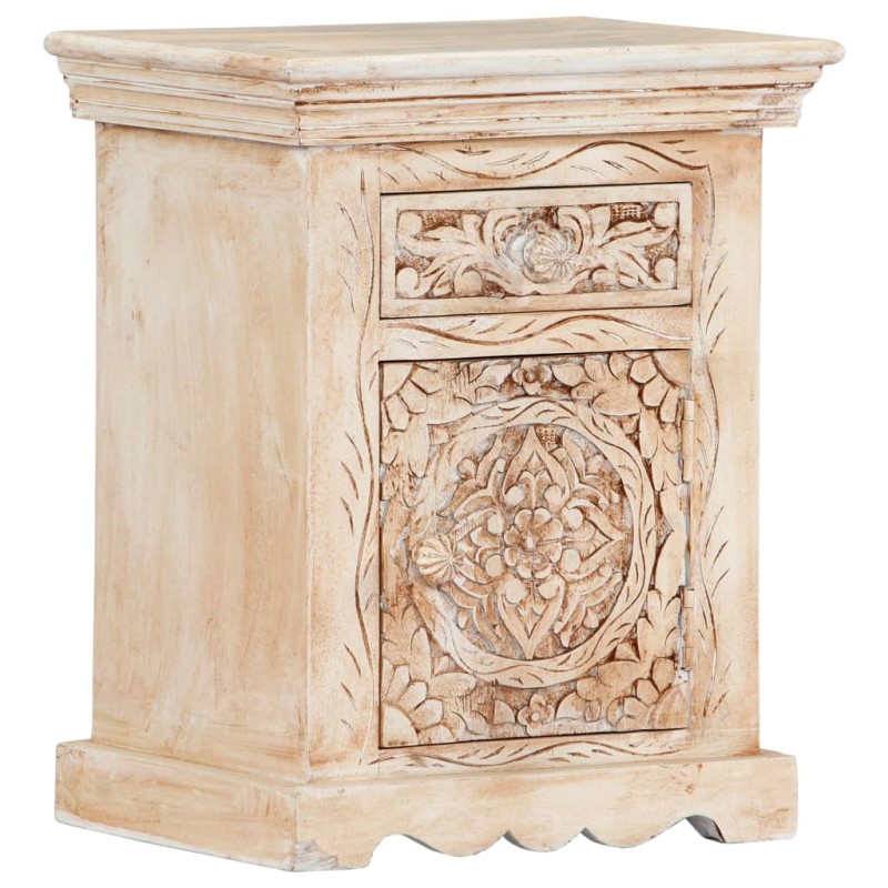 vidaXL Nachttisch 40x30x50 cm Massivholz Mango vidaXL Nachttisch 40x30x50 cm Massivholz Mango