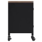 TV-Schrank Schwarz 110x30x43 cm Eisen und Massivholz Tanne TV-Schrank Schwarz 110x30x43 cm Eisen und Massivholz Tanne