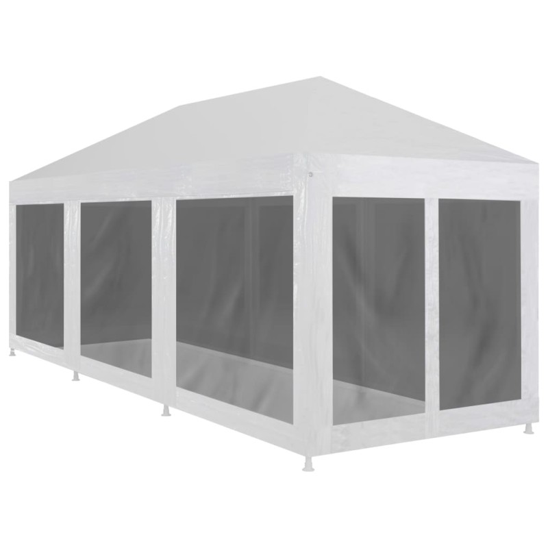 Partyzelt mit 8 Mesh-Seitenwänden 9 x 3 m Partyzelt mit 8 Mesh-Seitenwänden 9 x 3 m