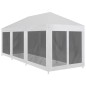 Partyzelt mit 8 Mesh-Seitenwänden 9 x 3 m Partyzelt mit 8 Mesh-Seitenwänden 9 x 3 m