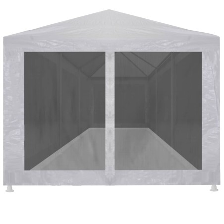 Partyzelt mit 8 Mesh-Seitenwänden 9 x 3 m