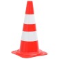 Reflektierende Verkehrskegel 20 Stk. Rot und Weiß 50 cm Reflektierende Verkehrskegel 20 Stk. Rot und Weiß 50 cm