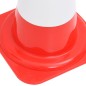 Reflektierende Verkehrskegel 20 Stk. Rot und Weiß 50 cm Reflektierende Verkehrskegel 20 Stk. Rot und Weiß 50 cm