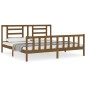 vidaXL Massivholzbett mit Kopfteil Honigbraun 200x200 cm vidaXL Massivholzbett mit Kopfteil Honigbraun 200x200 cm