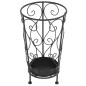 Regenschirmständer Vintage-Stil Metall 26 x 46 cm Schwarz Regenschirmständer Vintage-Stil Metall 26 x 46 cm Schwarz