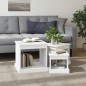 vidaXL Couchtische 3 Stk. Weiß Holzwerkstoff vidaXL Couchtische 3 Stk. Weiß Holzwerkstoff