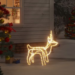 vidaXL LED-Silhouette Rentier Warmweiß 60x30x60 cm