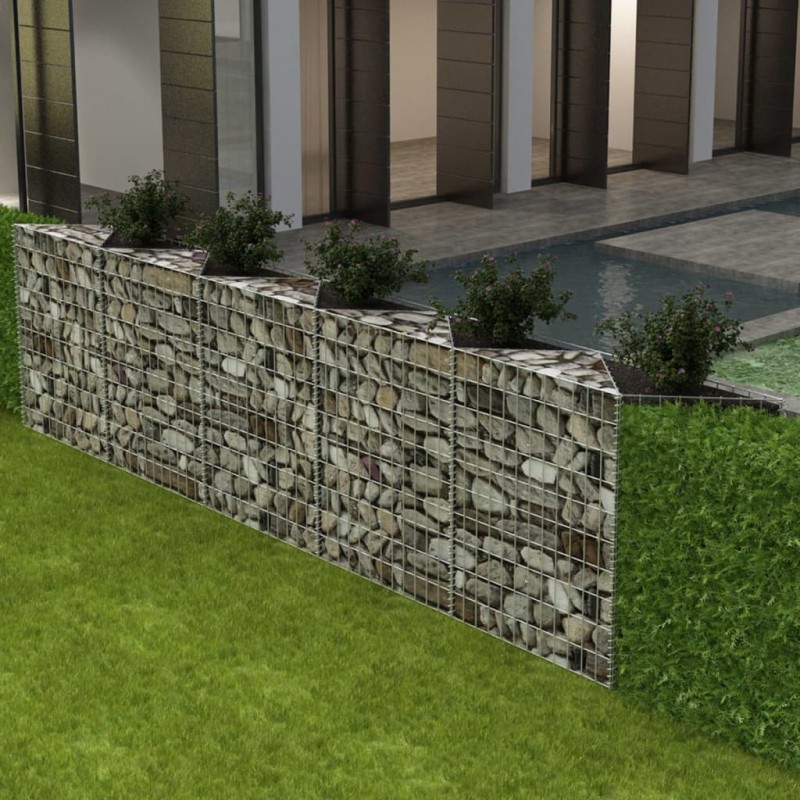 Gabionenkorb Pflanzkasten Gemüse-Hochbeet Stahl 300×30×100 cm Gabionenkorb Pflanzkasten Gemüse-Hochbeet Stahl 300×30×100 cm