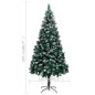 Künstlicher Weihnachtsbaum mit Zapfen und Schnee 210 cm Künstlicher Weihnachtsbaum mit Zapfen und Schnee 210 cm