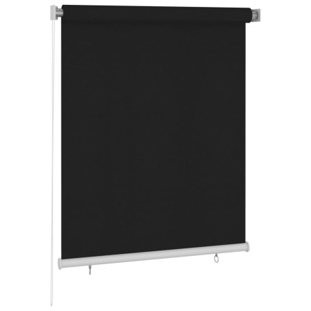 Außenrollo 120x140 cm Schwarz
