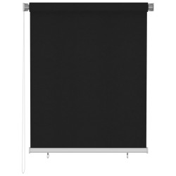 Außenrollo 120x140 cm Schwarz