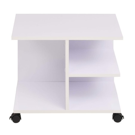 vidaXL Beistelltisch mit Rollen 50×35×42 cm Weiß