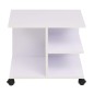 vidaXL Beistelltisch mit Rollen 50×35×42 cm Weiß vidaXL Beistelltisch mit Rollen 50×35×42 cm Weiß