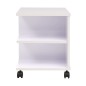 vidaXL Beistelltisch mit Rollen 50×35×42 cm Weiß vidaXL Beistelltisch mit Rollen 50×35×42 cm Weiß