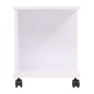 vidaXL Beistelltisch mit Rollen 50×35×42 cm Weiß vidaXL Beistelltisch mit Rollen 50×35×42 cm Weiß