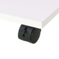 vidaXL Beistelltisch mit Rollen 50×35×42 cm Weiß vidaXL Beistelltisch mit Rollen 50×35×42 cm Weiß