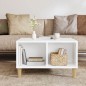 Couchtisch Weiß 60x50x36,5 cm Holzwerkstoff Couchtisch Weiß 60x50x36,5 cm Holzwerkstoff