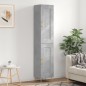 Highboard Betongrau 34,5x34x180 cm Holzwerkstoff Highboard Betongrau 34,5x34x180 cm Holzwerkstoff