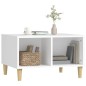 Couchtisch Weiß 60x50x36,5 cm Holzwerkstoff Couchtisch Weiß 60x50x36,5 cm Holzwerkstoff