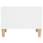 Couchtisch Weiß 60x50x36,5 cm Holzwerkstoff Couchtisch Weiß 60x50x36,5 cm Holzwerkstoff