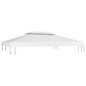 Pavillon-Dachplane mit Kaminabzug 310 g/m² 4x3 m Weiß Pavillon-Dachplane mit Kaminabzug 310 g/m² 4x3 m Weiß