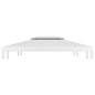 Pavillon-Dachplane mit Kaminabzug 310 g/m² 4x3 m Weiß Pavillon-Dachplane mit Kaminabzug 310 g/m² 4x3 m Weiß