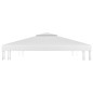 Pavillon-Dachplane mit Kaminabzug 310 g/m² 4x3 m Weiß Pavillon-Dachplane mit Kaminabzug 310 g/m² 4x3 m Weiß