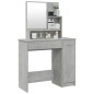 Schminktisch mit Spiegel Betongrau 86,5x35x136 cm Schminktisch mit Spiegel Betongrau 86,5x35x136 cm
