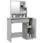 Schminktisch mit Spiegel Betongrau 86,5x35x136 cm Schminktisch mit Spiegel Betongrau 86,5x35x136 cm