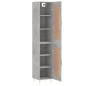 Highboard Betongrau 34,5x34x180 cm Holzwerkstoff Highboard Betongrau 34,5x34x180 cm Holzwerkstoff