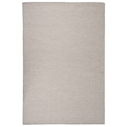 Outdoor-Teppich Flachgewebe 120x170 cm Taupe