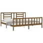 vidaXL Massivholzbett mit Kopfteil Honigbraun 200x200 cm vidaXL Massivholzbett mit Kopfteil Honigbraun 200x200 cm