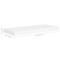 vidaXL Schweberegal Weiß 60x23,5x3,8 cm MDF vidaXL Schweberegal Weiß 60x23,5x3,8 cm MDF