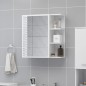 Bad-Spiegelschrank Hochglanz-Weiß 62,5x20,5x64 cm Holzwerkstoff Bad-Spiegelschrank Hochglanz-Weiß 62,5x20,5x64 cm Holzwerkstoff