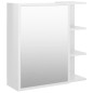 Bad-Spiegelschrank Hochglanz-Weiß 62,5x20,5x64 cm Holzwerkstoff Bad-Spiegelschrank Hochglanz-Weiß 62,5x20,5x64 cm Holzwerkstoff