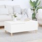 Couchtisch Weiß 90x50x36,5 cm Holzwerkstoff Couchtisch Weiß 90x50x36,5 cm Holzwerkstoff