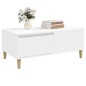 Couchtisch Weiß 90x50x36,5 cm Holzwerkstoff Couchtisch Weiß 90x50x36,5 cm Holzwerkstoff