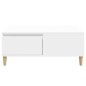 Couchtisch Weiß 90x50x36,5 cm Holzwerkstoff Couchtisch Weiß 90x50x36,5 cm Holzwerkstoff