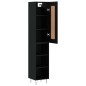 Highboard Schwarz 34,5x34x180 cm Holzwerkstoff Highboard Schwarz 34,5x34x180 cm Holzwerkstoff