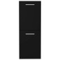 Badezimmerschrank Schwarz 30x30x80 cm Holzwerkstoff Badezimmerschrank Schwarz 30x30x80 cm Holzwerkstoff
