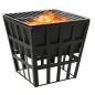 2-in-1 Feuerstelle und Grill 34x34x48 cm Stahl 2-in-1 Feuerstelle und Grill 34x34x48 cm Stahl