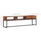 TV-Schrank 160 x 30 x 45 cm Massivholz TV-Schrank 160 x 30 x 45 cm Massivholz