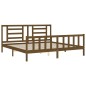 vidaXL Massivholzbett mit Kopfteil Honigbraun 200x200 cm vidaXL Massivholzbett mit Kopfteil Honigbraun 200x200 cm