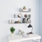 vidaXL Wandregale 3 Stk. Grau Sonoma Holzwerkstoff vidaXL Wandregale 3 Stk. Grau Sonoma Holzwerkstoff
