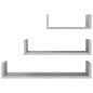 vidaXL Wandregale 3 Stk. Grau Sonoma Holzwerkstoff vidaXL Wandregale 3 Stk. Grau Sonoma Holzwerkstoff