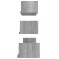 vidaXL Wandregale 3 Stk. Grau Sonoma Holzwerkstoff vidaXL Wandregale 3 Stk. Grau Sonoma Holzwerkstoff