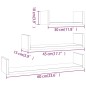 vidaXL Wandregale 3 Stk. Grau Sonoma Holzwerkstoff vidaXL Wandregale 3 Stk. Grau Sonoma Holzwerkstoff