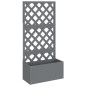 Blumenkasten mit Rankgitter Grau 65x33x135 cm WPC Blumenkasten mit Rankgitter Grau 65x33x135 cm WPC