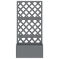 Blumenkasten mit Rankgitter Grau 65x33x135 cm WPC Blumenkasten mit Rankgitter Grau 65x33x135 cm WPC